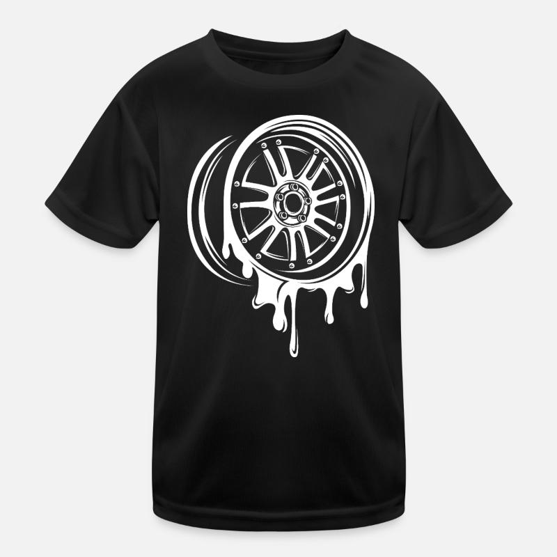 Melting Tuning Rim – Dripping Style Kids Functional T-Shirt