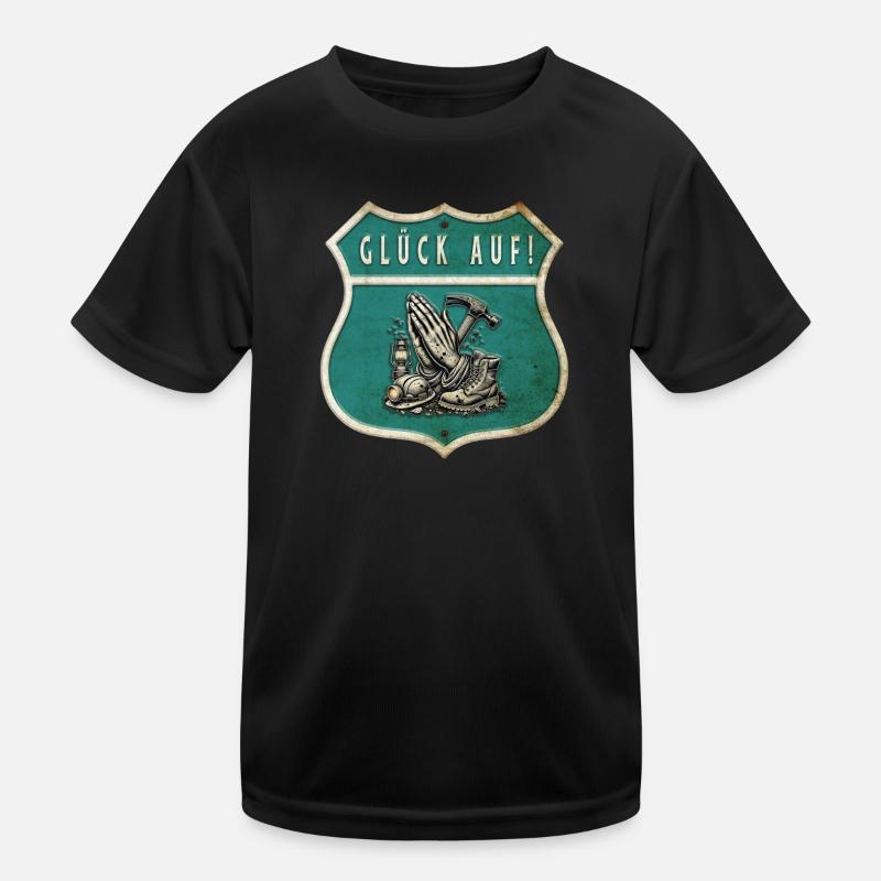 Exploitation minière – Foi et travail T-shirt sport Enfant