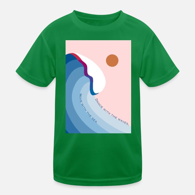 Dance with the waves 2 Kinder Funktions-T-Shirt