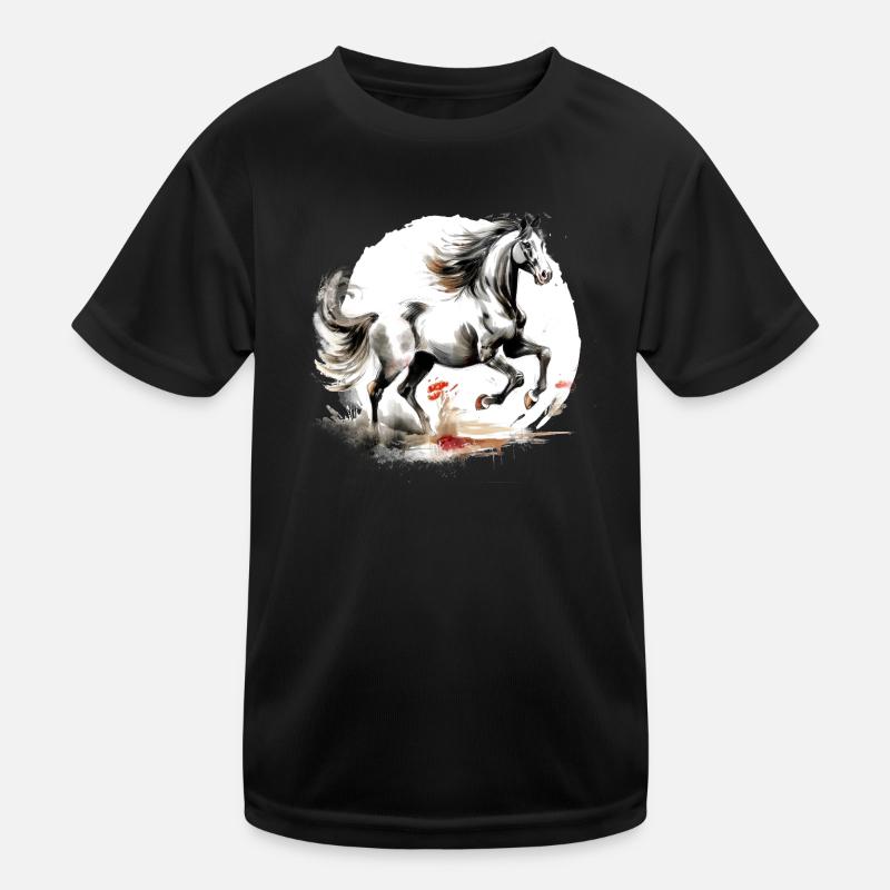 Chinesisches Sternzeichen Pferd Kinder Funktions-T-Shirt
