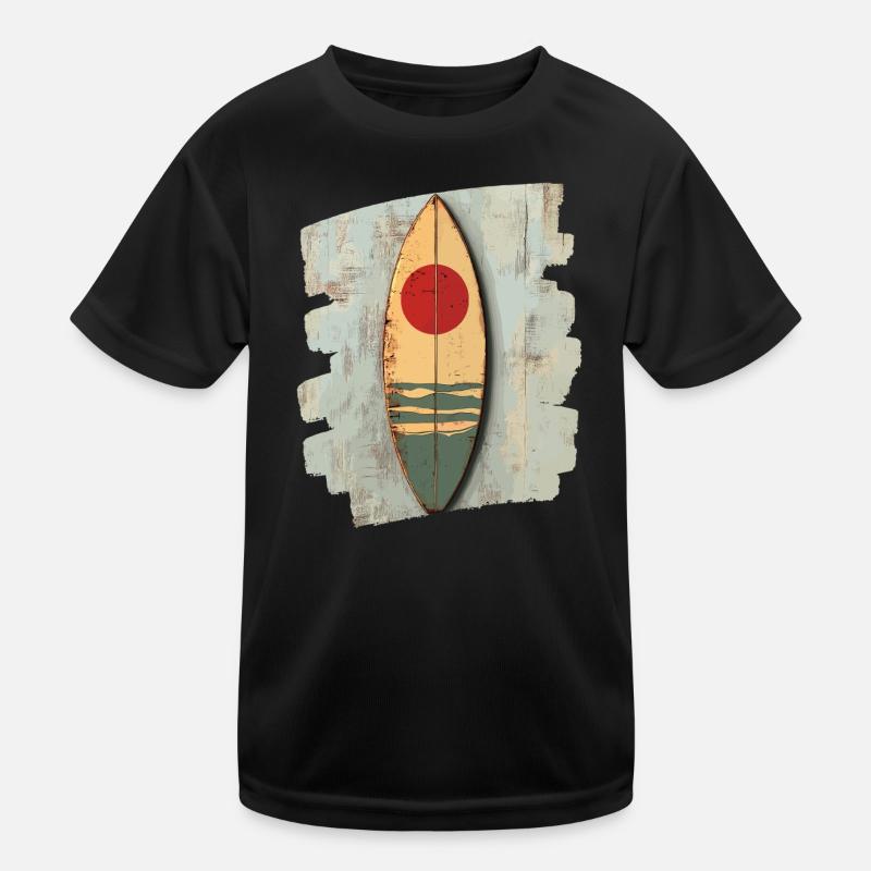 Surfbrett Kinder Funktions-T-Shirt