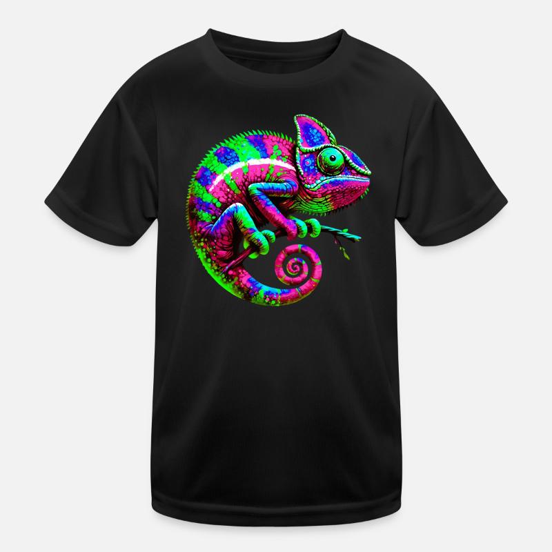 Chamäleon Kinder Funktions-T-Shirt