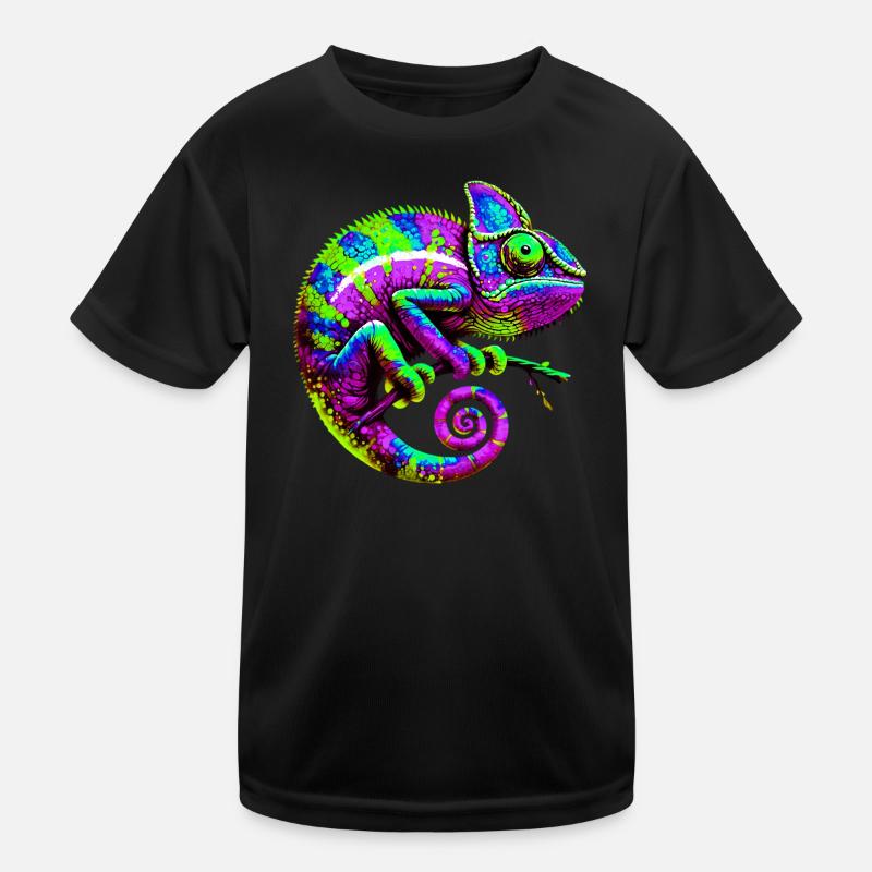 Chamäleon Kinder Funktions-T-Shirt