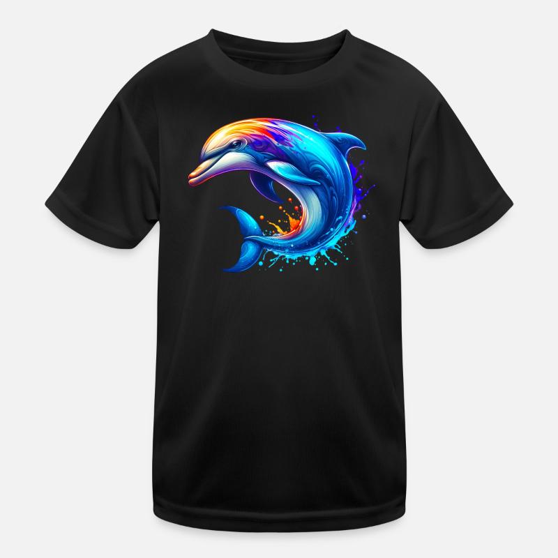 Delfin Kinder Funktions-T-Shirt
