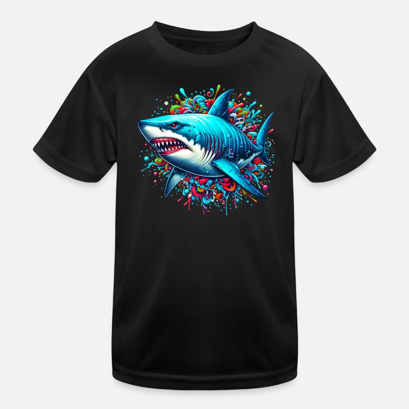 Shark Kids Functional T-Shirt