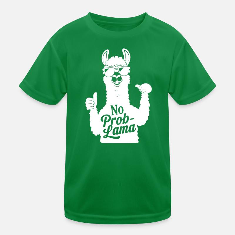 Pas de problèmeLlama Drôle Lama Jeu de mots Animal mignon T-shirt sport Enfant