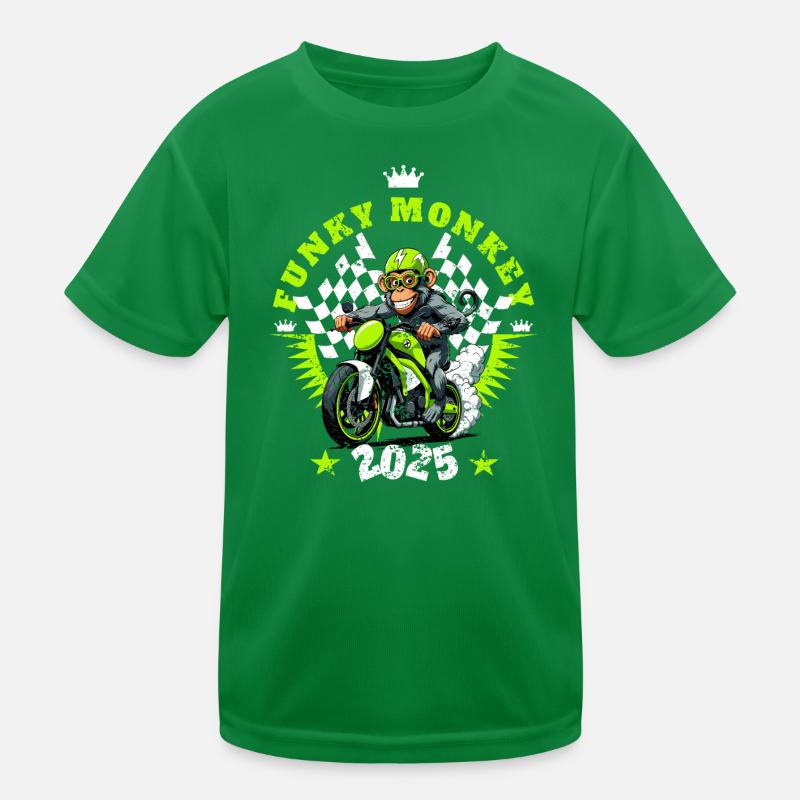 Funny Monkey Kids Functional T-Shirt