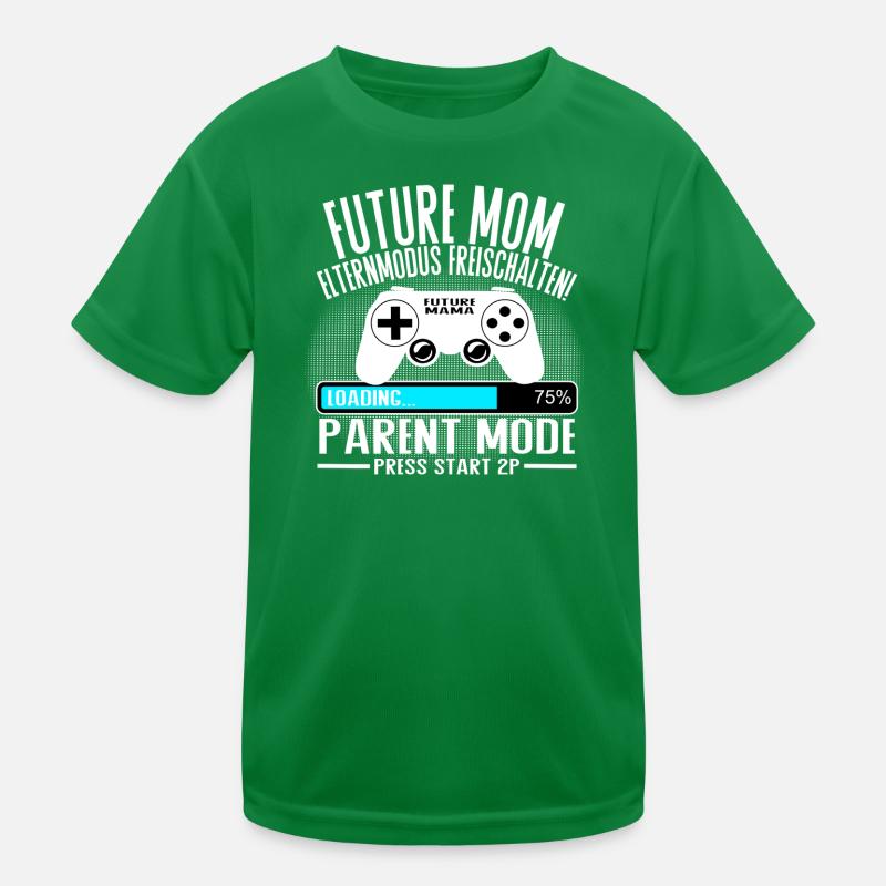 Mama lädt… Bitte warten! Kinder Funktions-T-Shirt