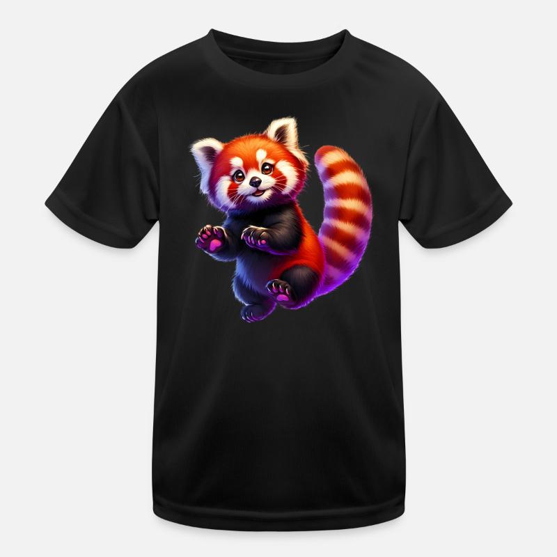 Kleiner Panda Kinder Funktions-T-Shirt