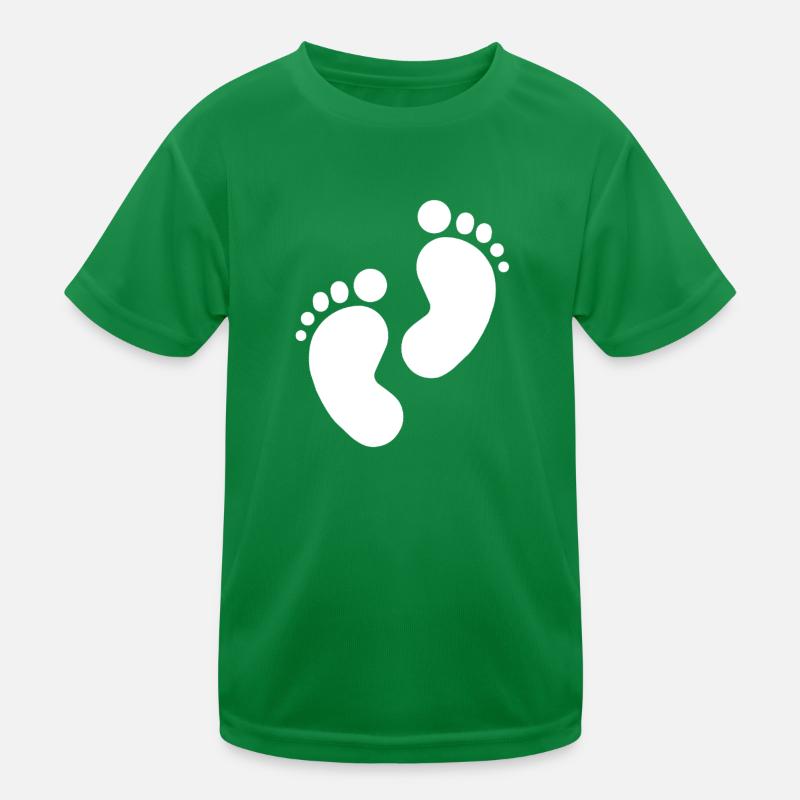 Empreinte de bébé, pieds de bébé T-shirt sport Enfant