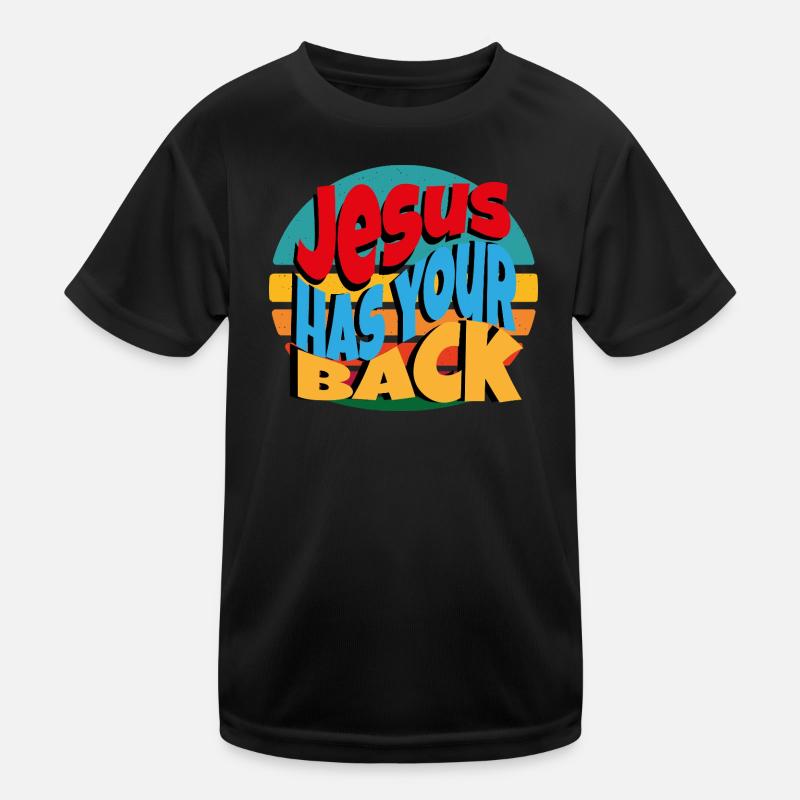 Jesus has Ur Back Kids Functional T-Shirt