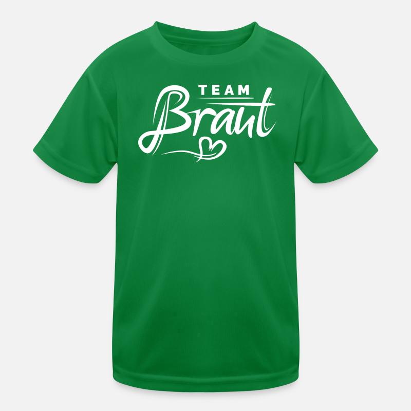 Team Braut - Junggesellinnen Abschied Bachelorette Kinder Funktions-T-Shirt