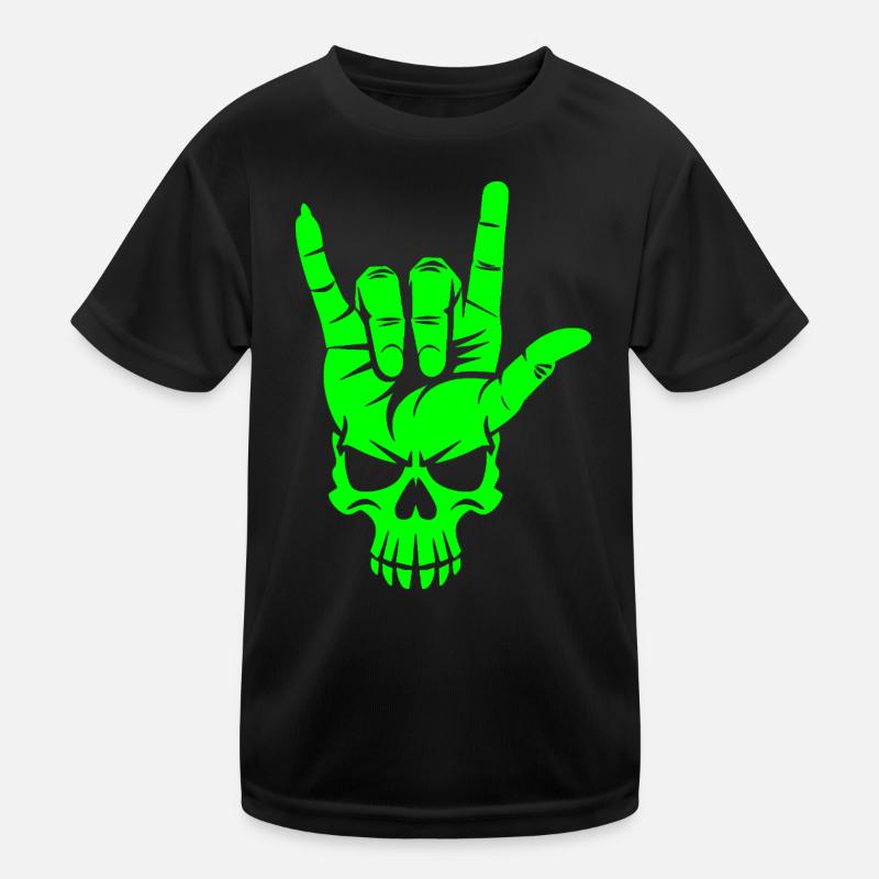 Rock n Roll Crâne Main T-shirt sport Enfant
