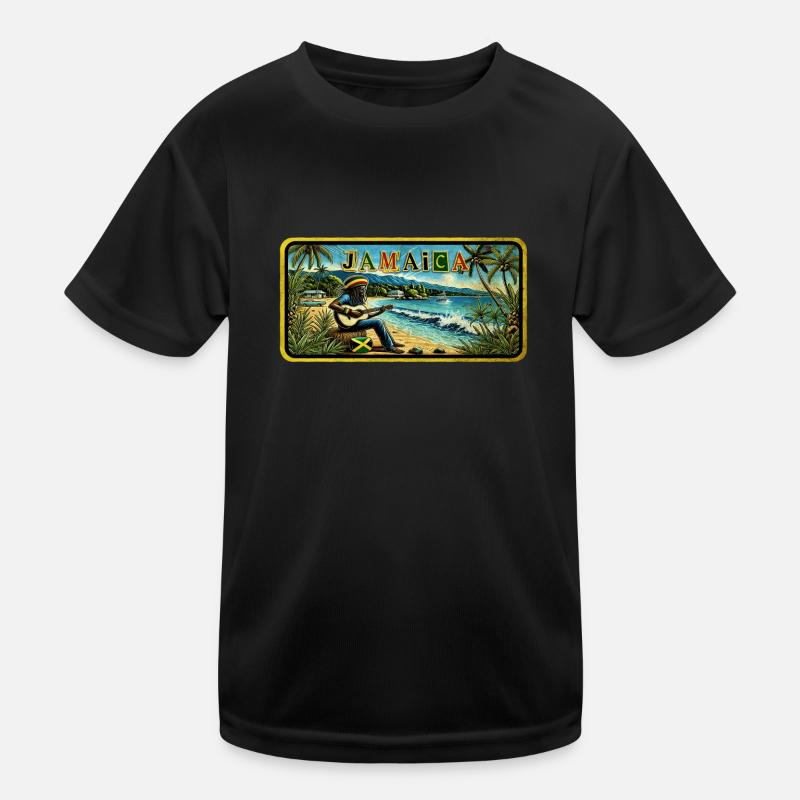 Jamaica Reggae Vibes Kinder Funktions-T-Shirt
