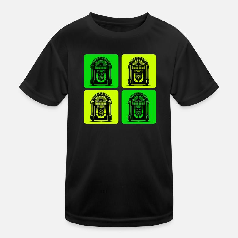 Retro Jukebox Style Kinder Funktions-T-Shirt