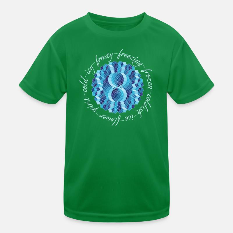 Icy Spirit patten Kids Functional T-Shirt