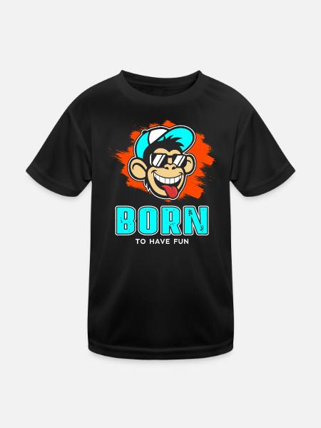 source - T-shirt sport Enfant - noir - Devant