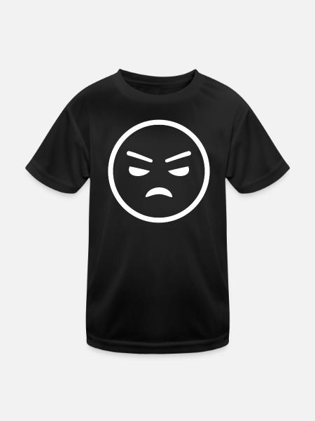 luftablassen - Kinder Funktions-T-Shirt - Schwarz - Vorne