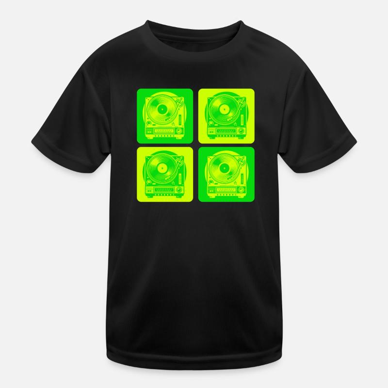 Turntable Style Kids Functional T-Shirt