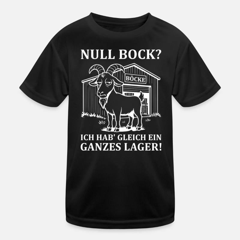 Null Bock - Ausdruck von Gleichgültigkeit Kinder Funktions-T-Shirt