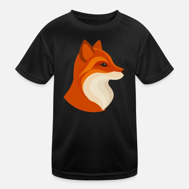 Moderner Fuchs – Geometrisch & Stilvoll Kinder Funktions-T-Shirt