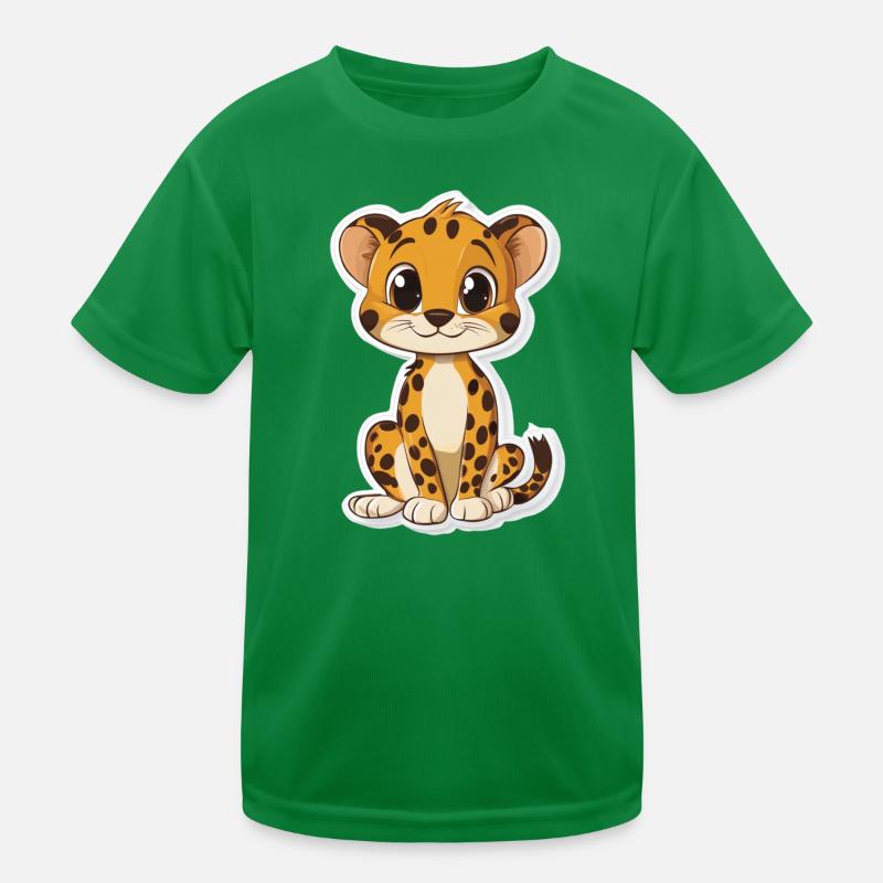Süsser Gepard Kinder Funktions-T-Shirt