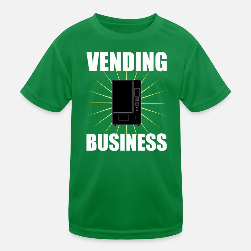 Distributeur automatique de snacks et lettrage d’entreprise de distribution automatique T-shirt sport Enfant