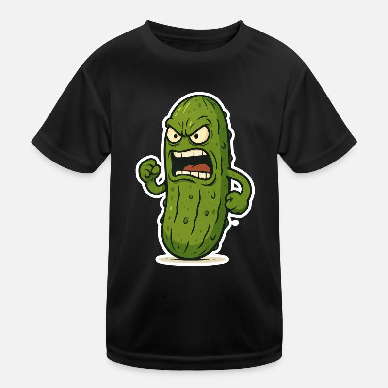 Gurken-Attacke Kinder Funktions-T-Shirt