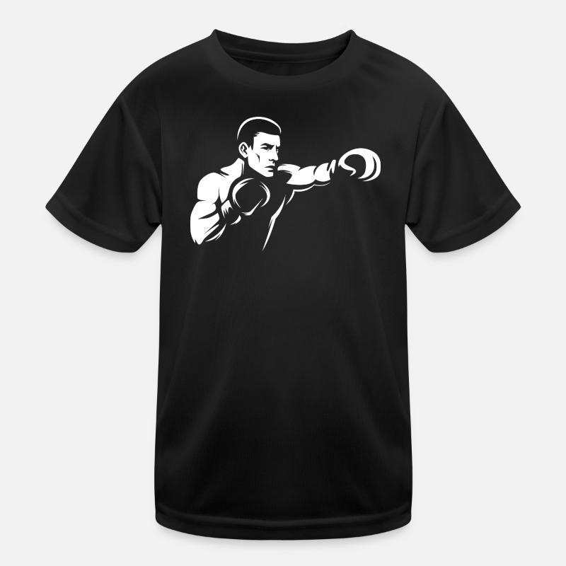 Boxer Punch Illustration - Kampfsport Training Kinder Funktions-T-Shirt