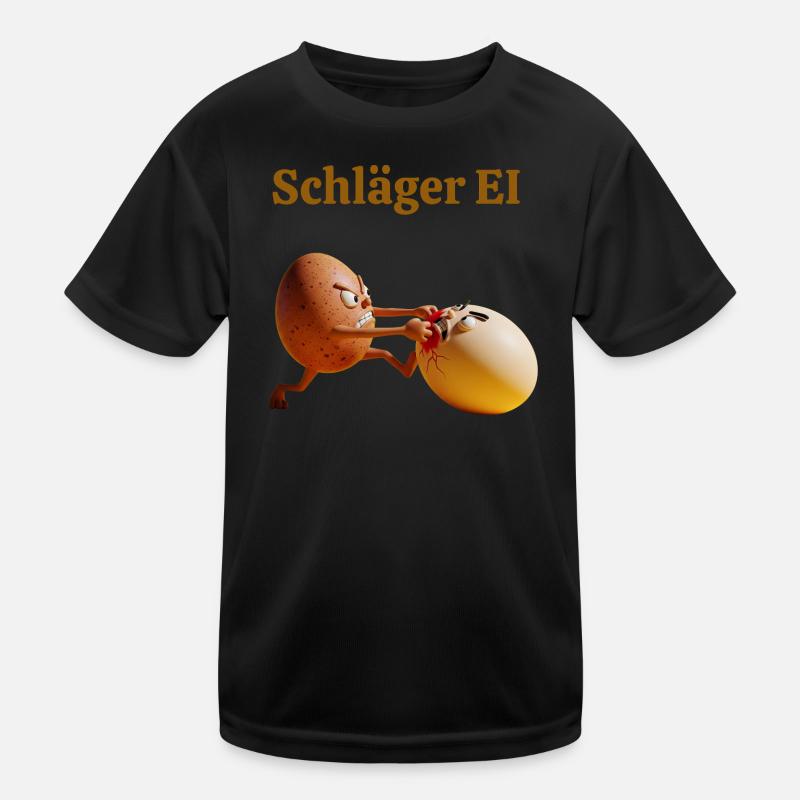 Schläger Ei – Lustiger Eierkampf Kinder Funktions-T-Shirt