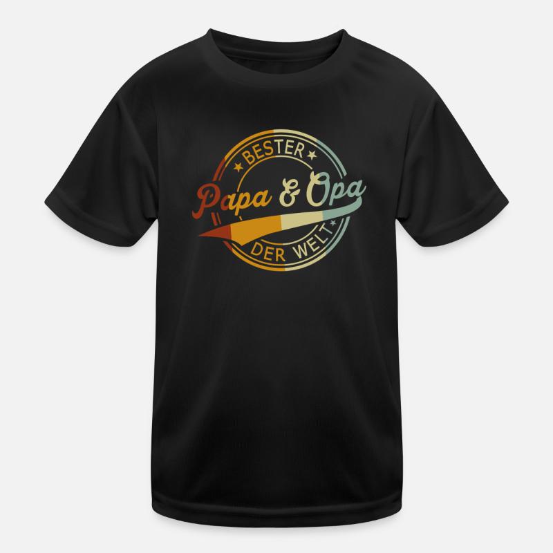 Bester Papa & Opa der Welt - Grandpa Father's Day Kinder Funktions-T-Shirt