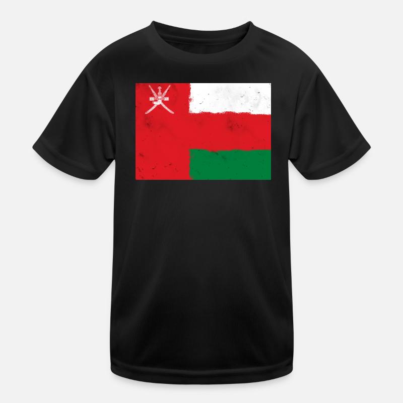 Flagge von Oman Kinder Funktions-T-Shirt
