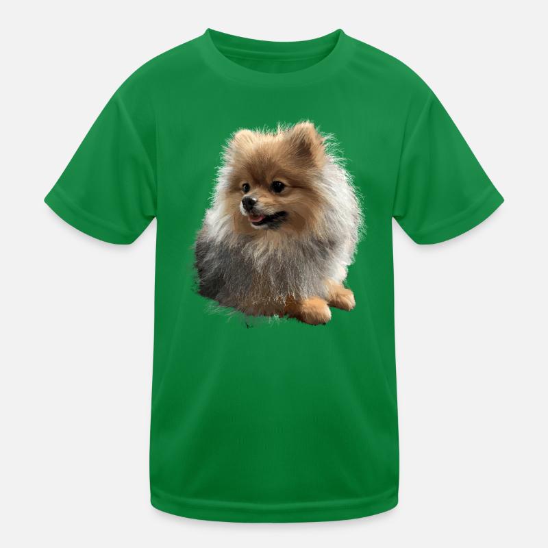 Zwergspitz Pommeraner Pom Süßer Deutscher Spitz Kinder Funktions-T-Shirt