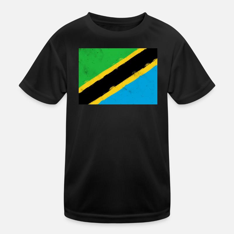 Drapeau de la Tanzanie T-shirt sport Enfant