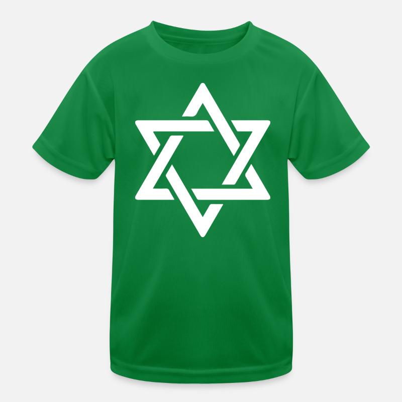 Étoile de David en blanc T-shirt sport Enfant