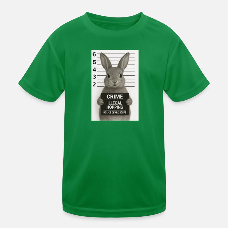 Criminal Rabbit Kids Functional T-Shirt