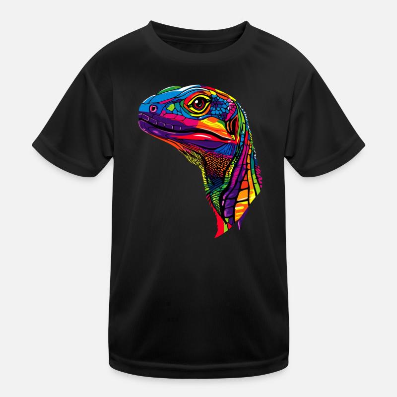 Monitor lizard, reptile, Komodo dragon, banded monitor lizard, lizard Kids Functional T-Shirt
