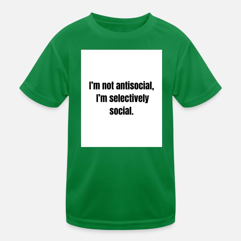 Selectively Social – Introvert Definition Kids Functional T-Shirt
