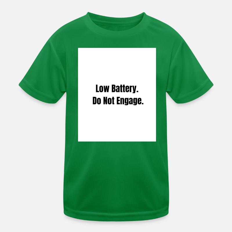Low Battery – Social Mode Off T-shirt sport Enfant