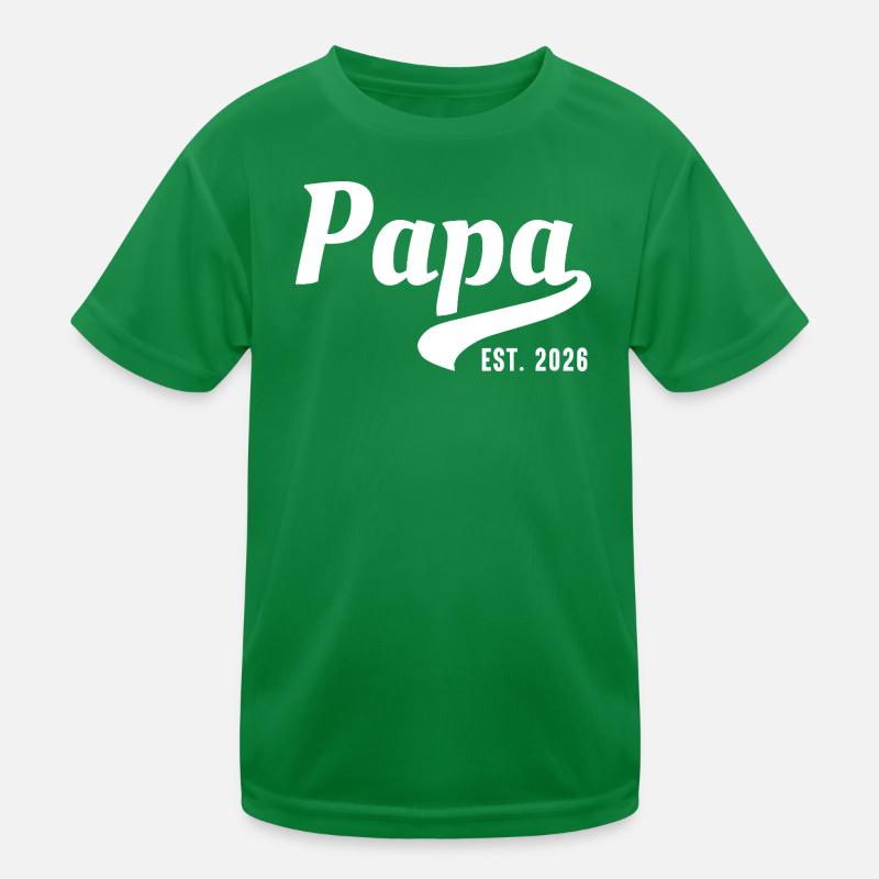 Papa established 2026 Kids Functional T-Shirt