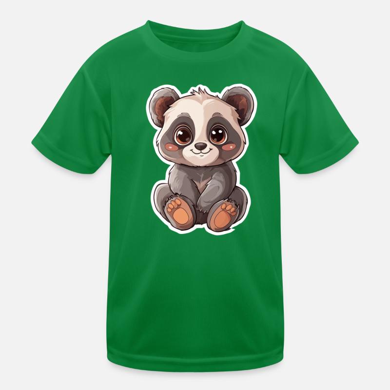 Süsser Pandabär Kinder Funktions-T-Shirt