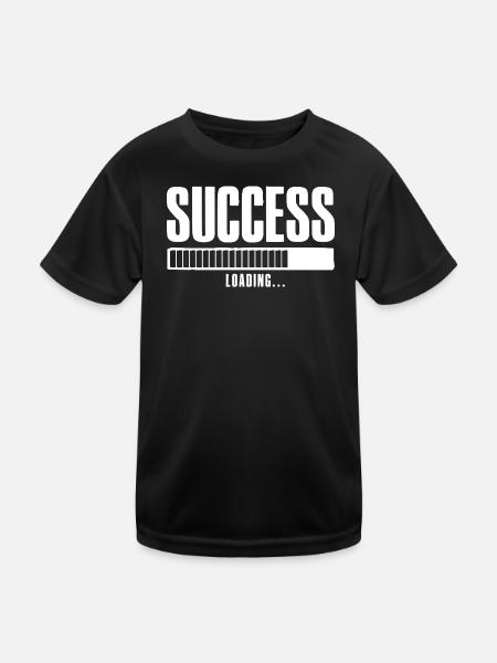 Succès Chargement Entreprise en ligne Affilié - T-shirt sport Enfant - noir - Devant