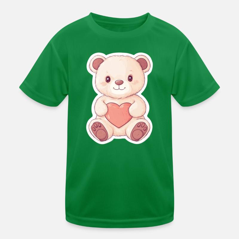 Cute Bear – Gift Idea for Forest & Animal Fans Kids Functional T-Shirt