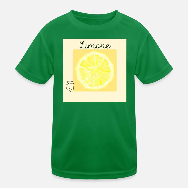 Chat citron T-shirt sport Enfant