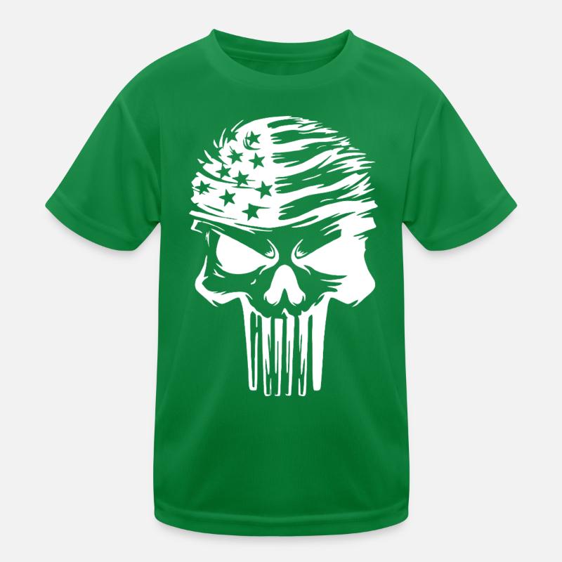 Conception graphique de crâne étoilé T-shirt sport Enfant