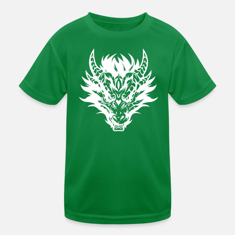 Conception complexe de masque de dragon tribal T-shirt sport Enfant