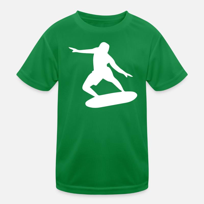 Silhouette de surfeur Surf Minimaliste T-shirt sport Enfant