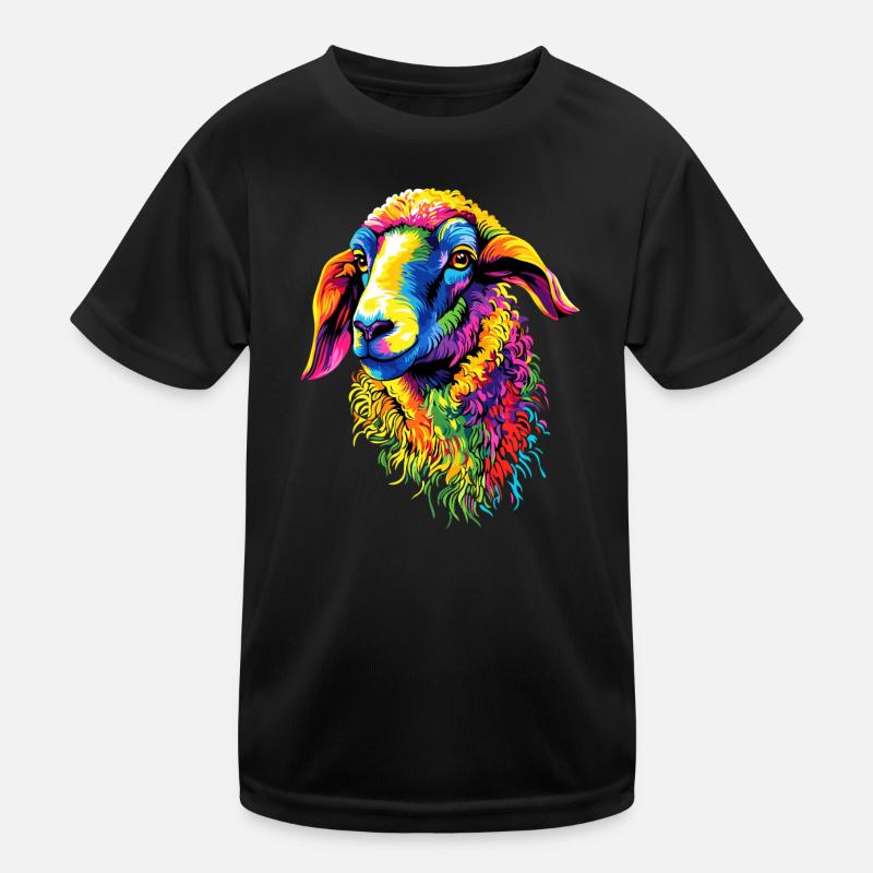 Schaf Lamm Schäfchen Hausschaf Schäfer Süße Schafe Kinder Funktions-T-Shirt