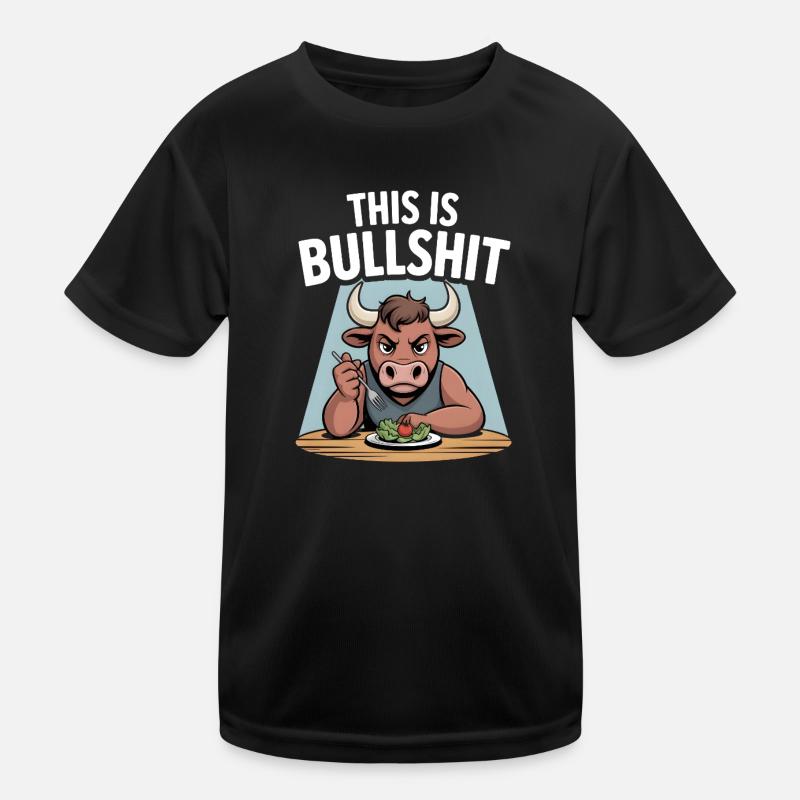 This Is Bullshit Salad Edition - Kids Functional T-Shirt - black