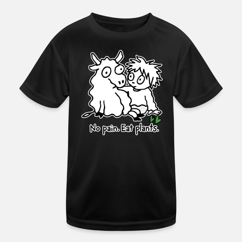 Esse Pflanzen - Kinder Funktions-T-Shirt - Schwarz